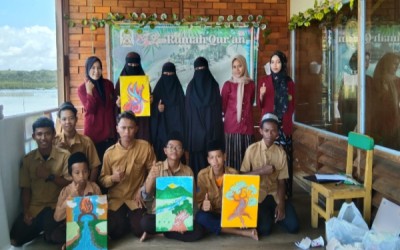 KKA FISIP UM Kendari Gelar Pelatihan Kaligrafi Kontemporer